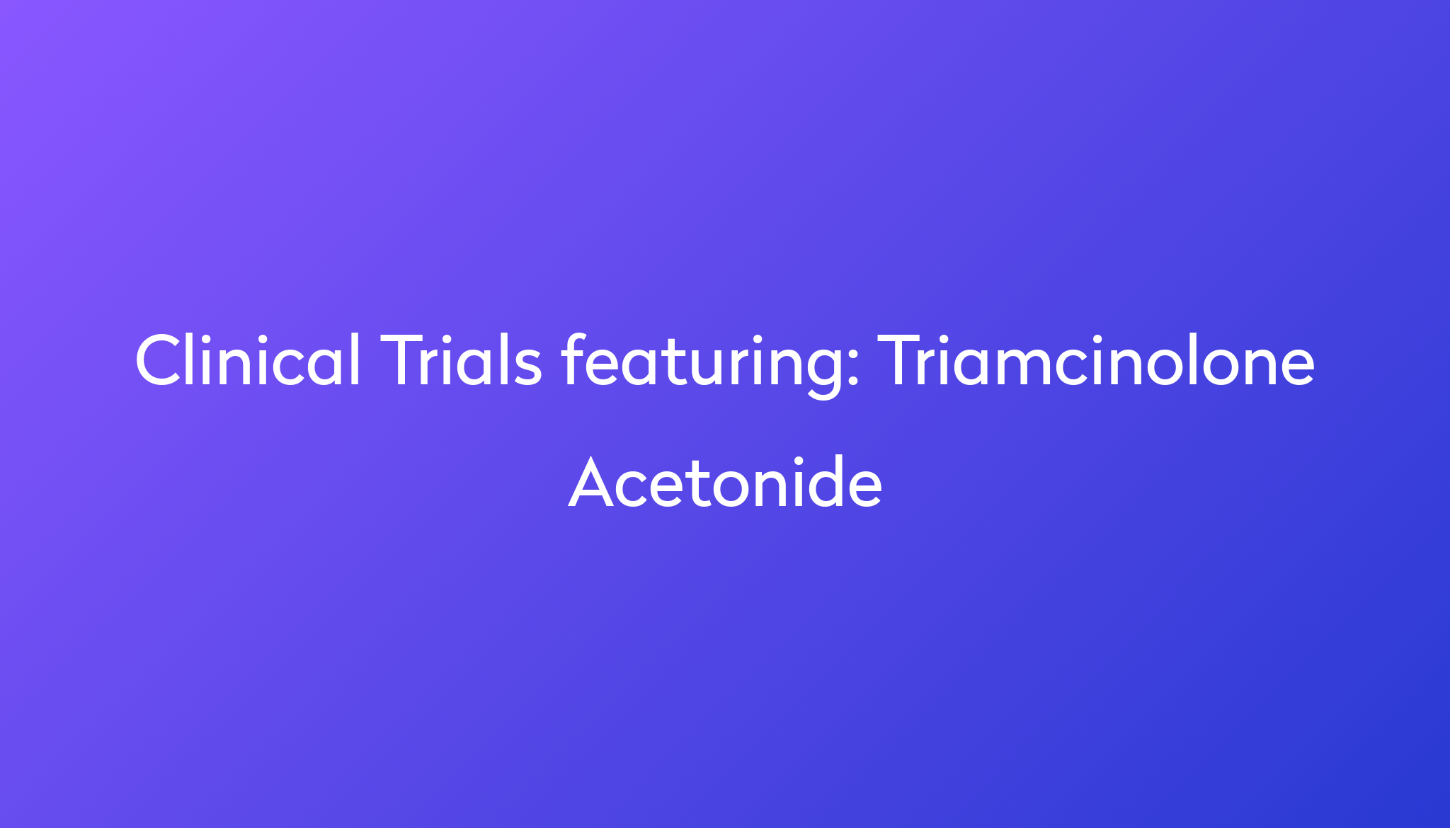 Triamcinolone Acetonide Everything You Need To Know Power